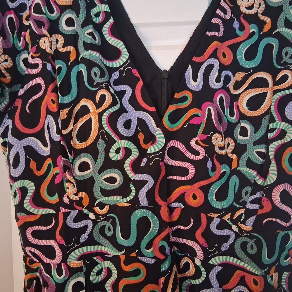 Joanie Arianne Snake print jumpsuit, size UK14/US10 - Picture 5 of 12